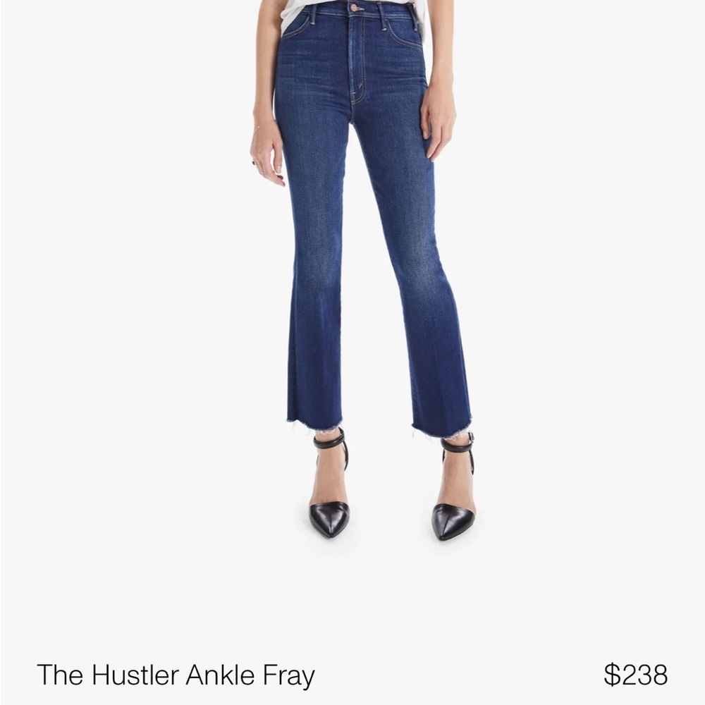 Mother “The Hustler Ankle Fray” HIGH WAIST KICK FLARE JEANS